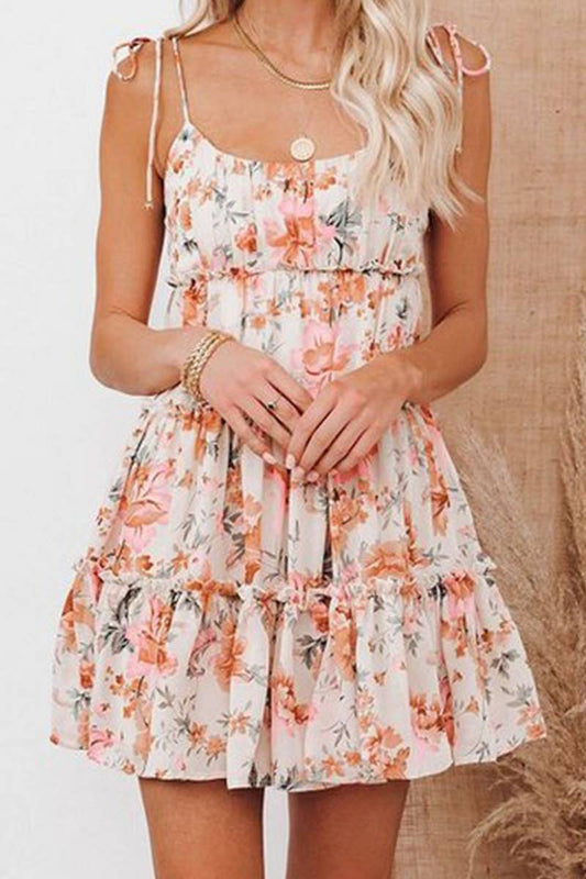 Printed Chiffon Dress