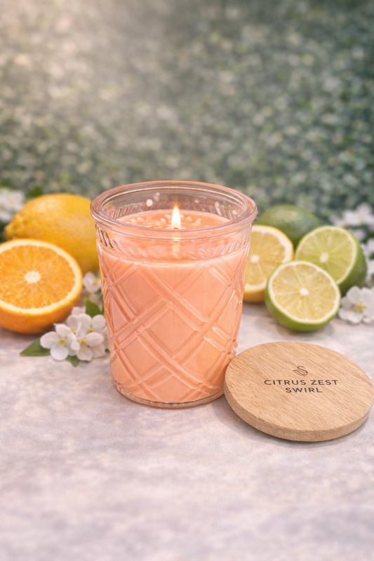 Citrus Zest Swirl, 12oz Timeless Jar Candle