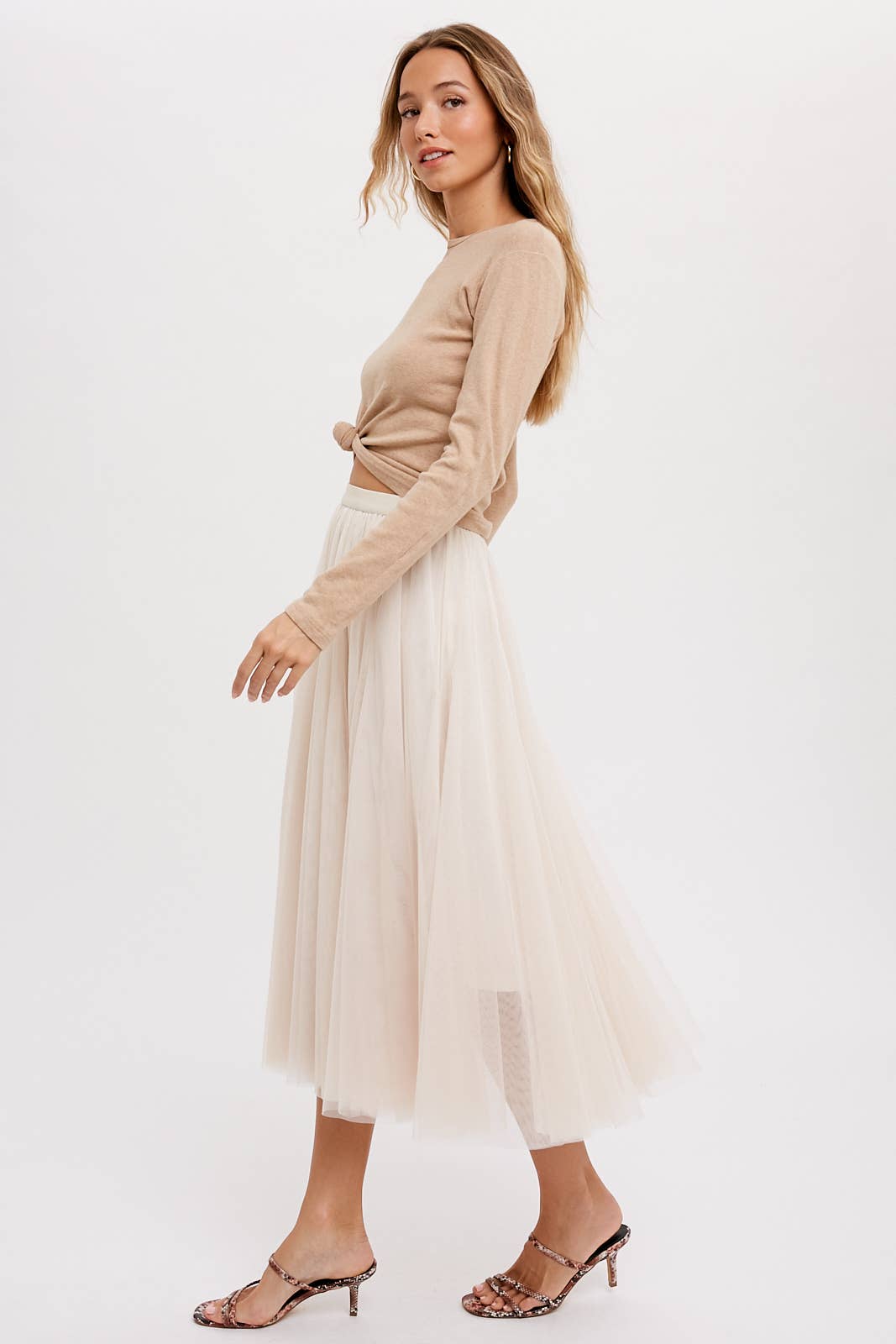 Holiday Tulle Midi Skirt