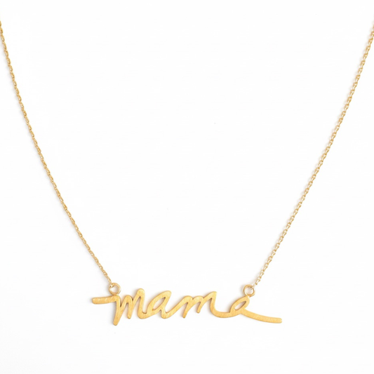 Big Mama Script Necklace