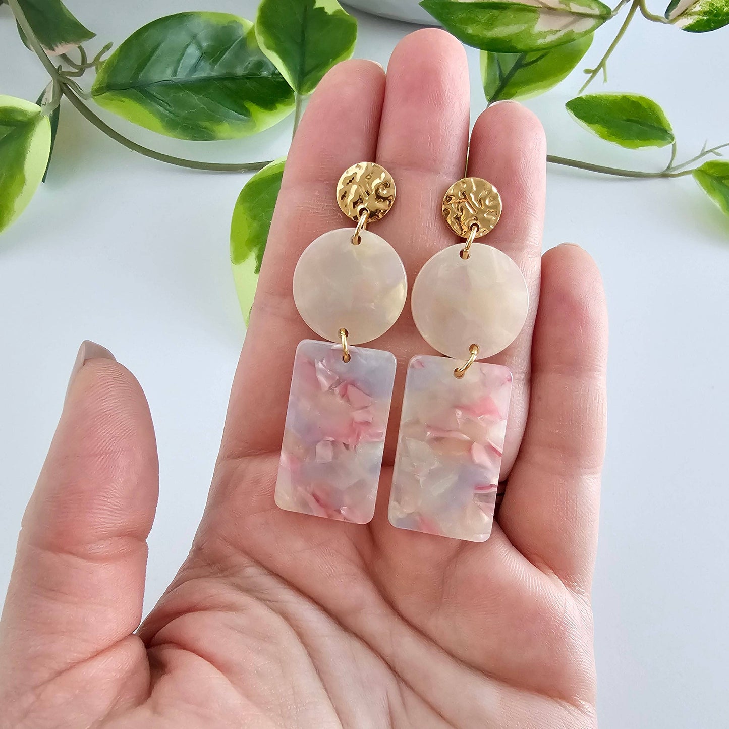 Whimsical Earrings - Iridescent Pastel