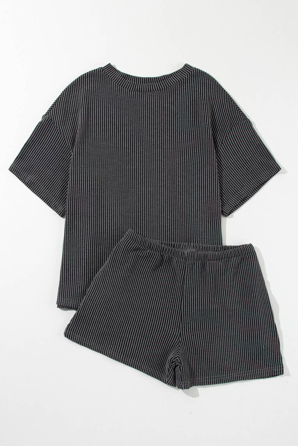 Ribbed Tee and Shorts Set