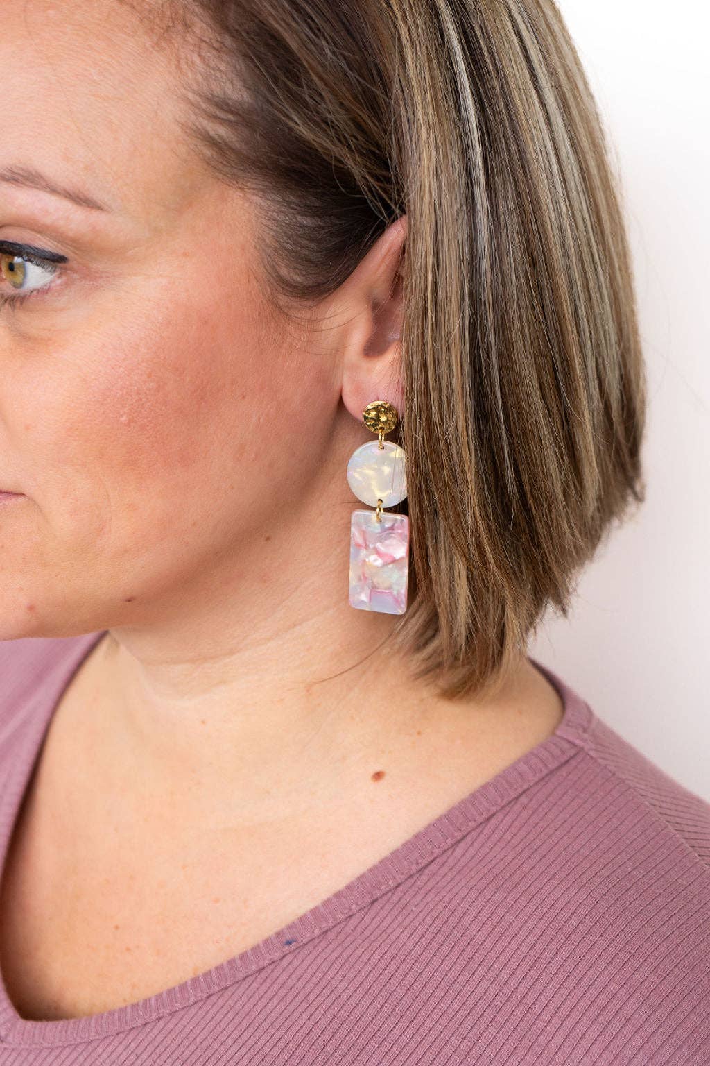 Whimsical Earrings - Iridescent Pastel