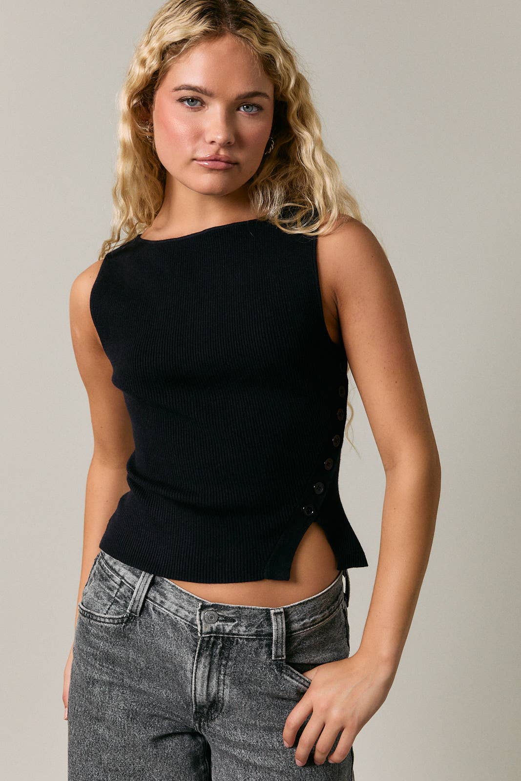 Sleeveless Knit Top