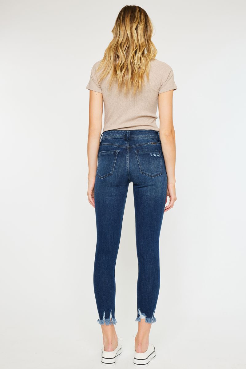 High Rise Ankle Skinny Jeans