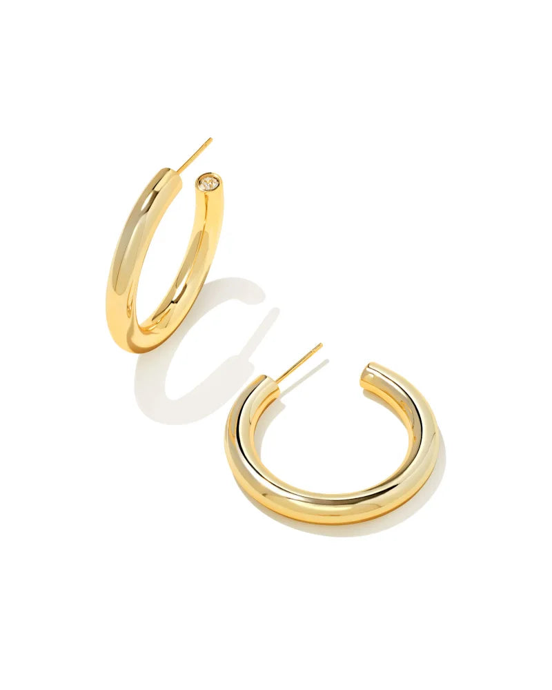 Colette Hoop Earrings in Gold