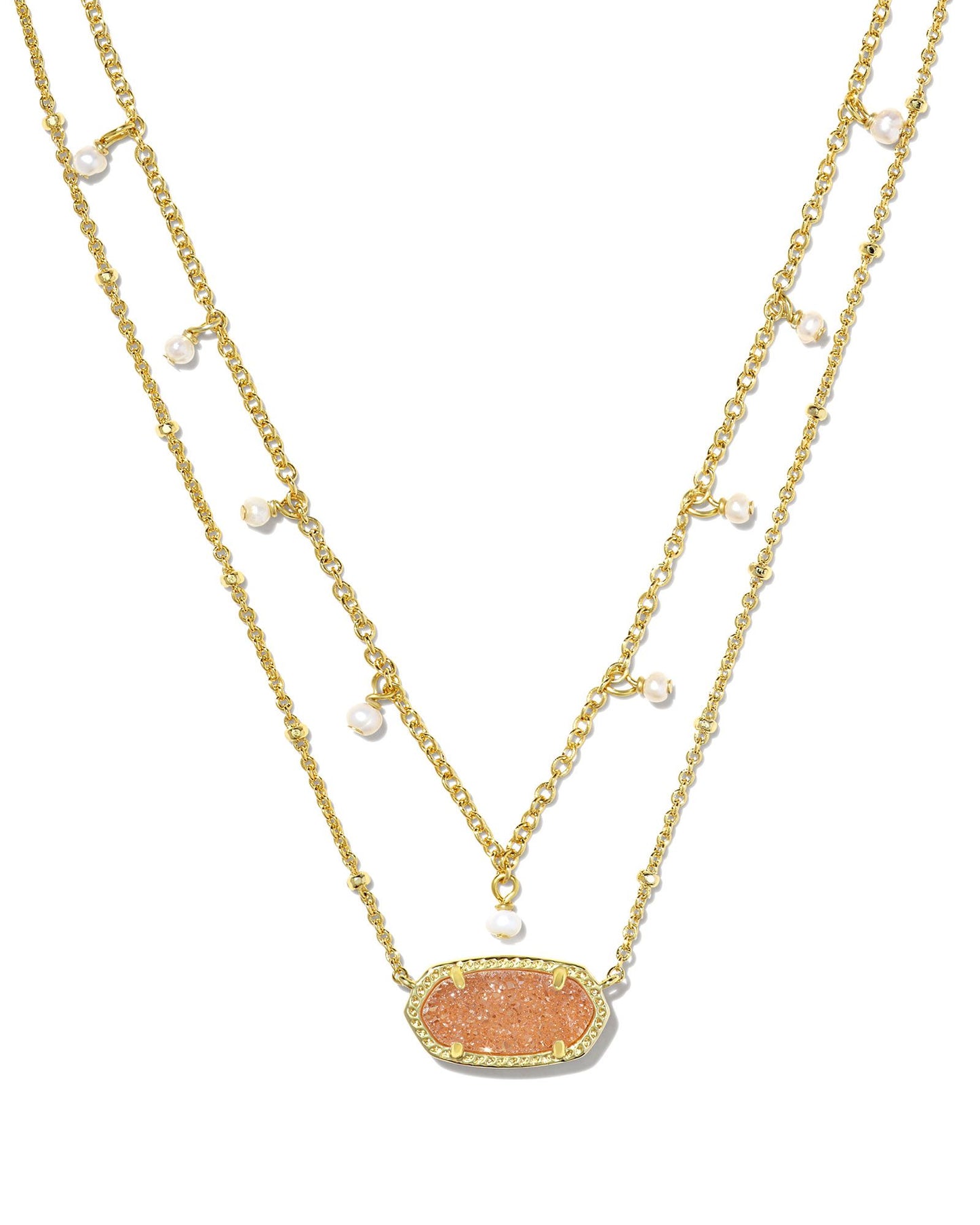 Elisa Pearl Multi Strand Necklace