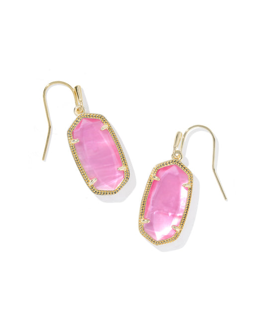 Dani Drop Earrings in Gold Azalea Illusion