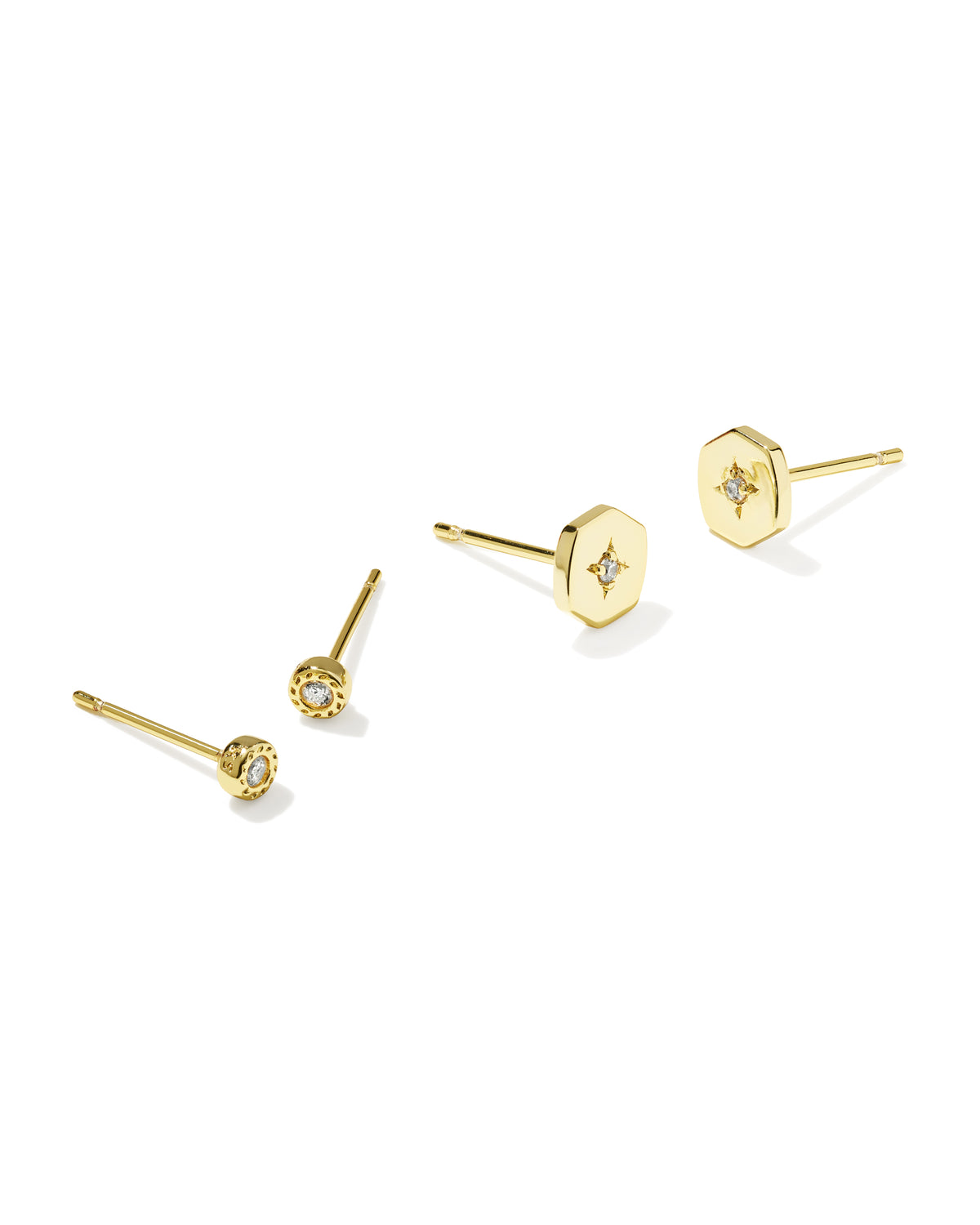 Arlene Stud Earring Set | Gold