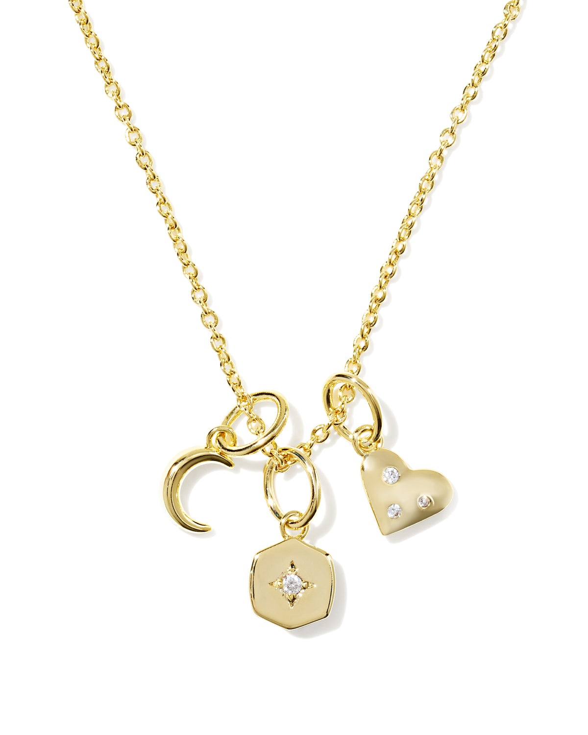 Arlene Charm Necklace | Gold