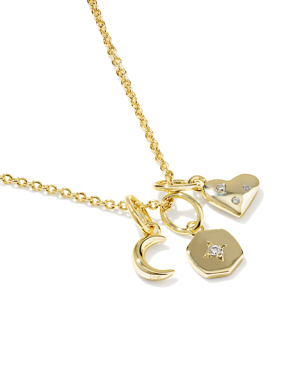 Arlene Charm Necklace | Gold