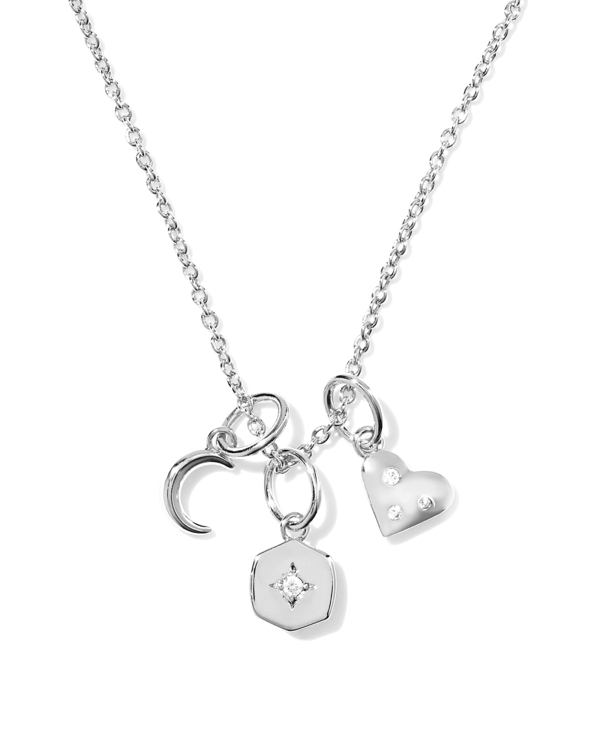 Arlene Charm Necklace | Silver