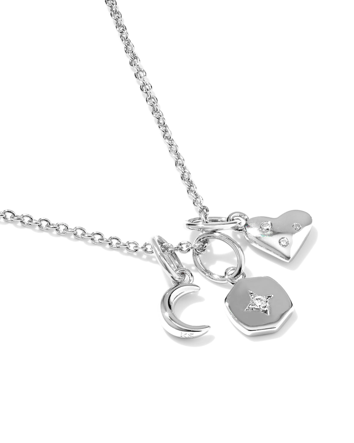 Arlene Charm Necklace | Silver