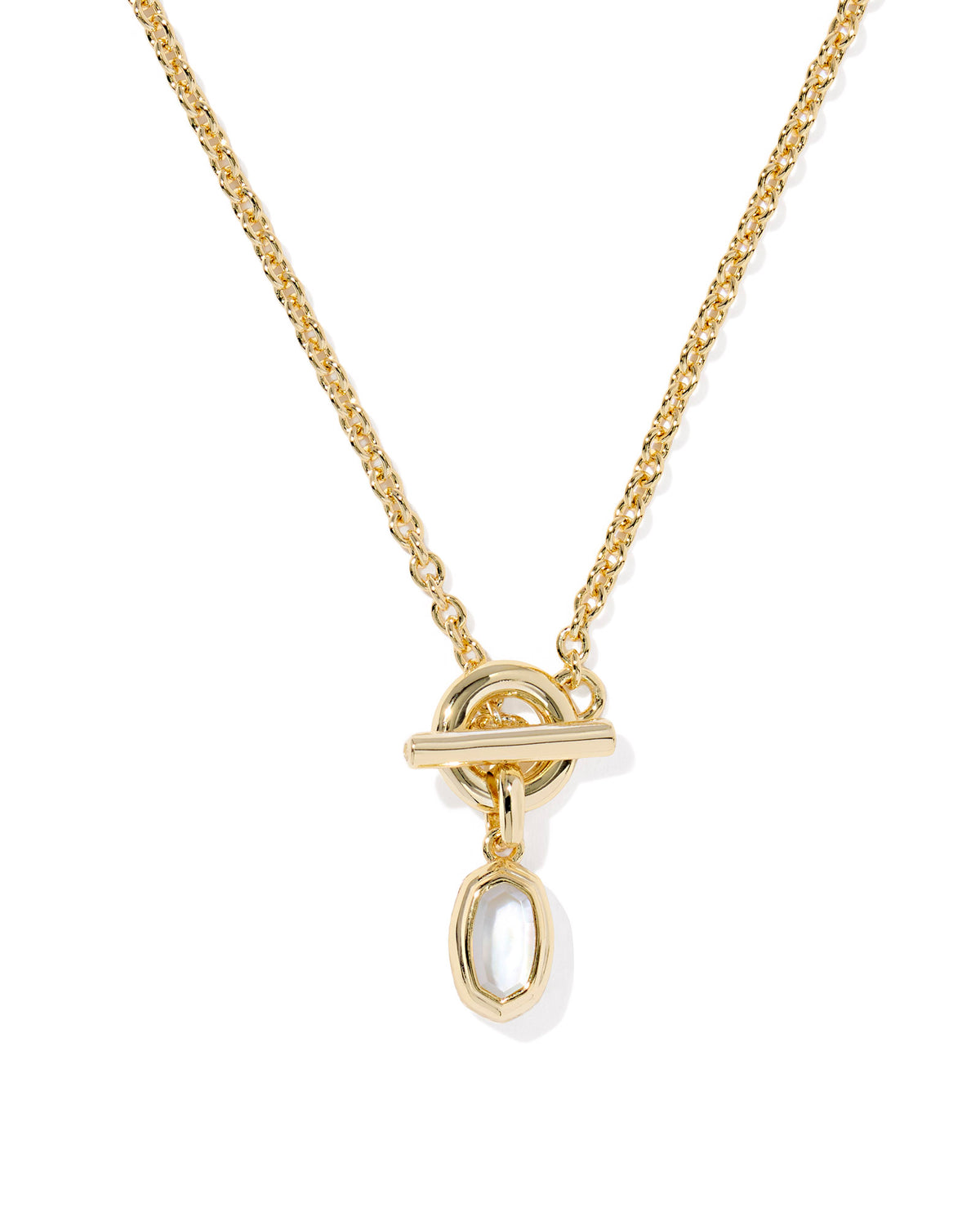 Mini Elisa Toggle Convertible Short Pendant Necklace | Gold
