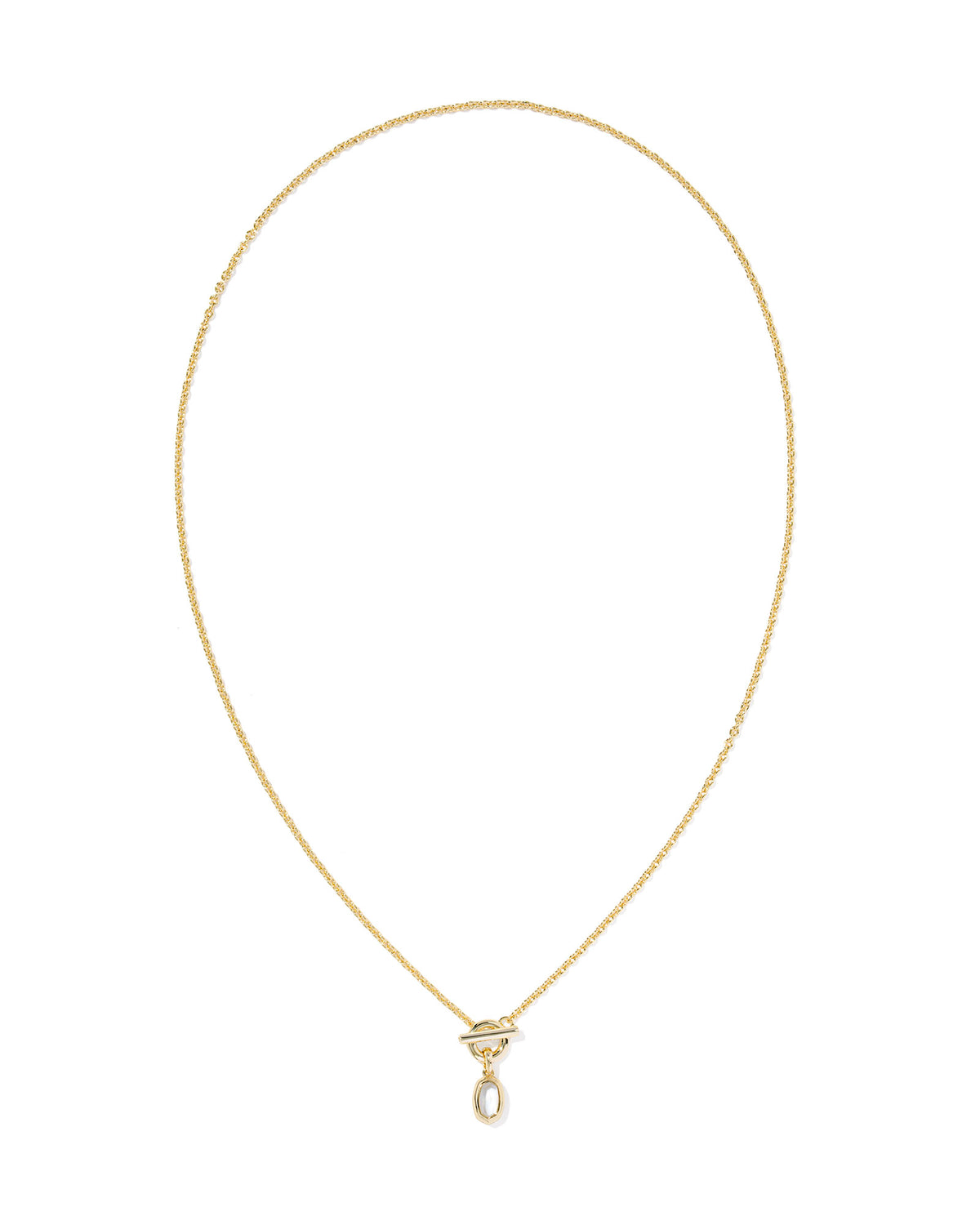 Mini Elisa Toggle Convertible Short Pendant Necklace | Gold